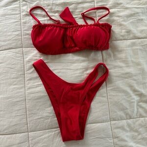 Somerfield red bikini